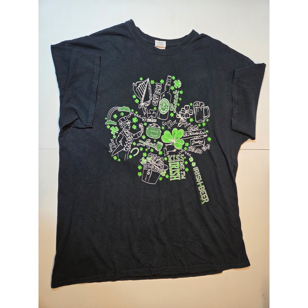 467 Ireland St Patrick's Day Irish Beer Shamrock Luck Graphic T Shirt XL